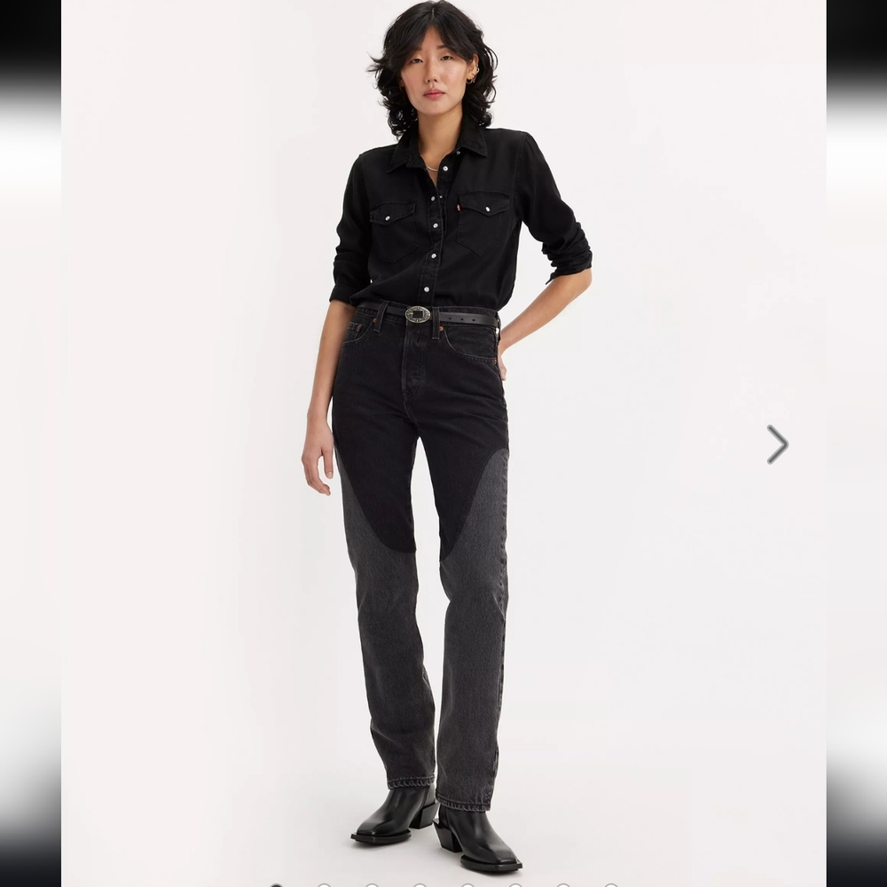 Levi's Two-Tone Black and Gray Women's Jeans